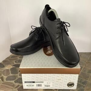Aetrex Black Leather Men’s Size 10.5 M Dale Classic Lace-Up Shoes New